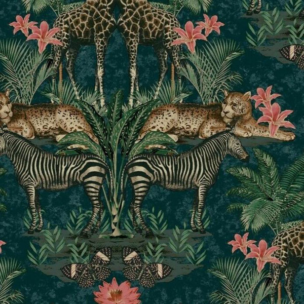 Grandeco Animal Kingdom 10.05m x 53cm Matte Wallpaper Roll & Reviews